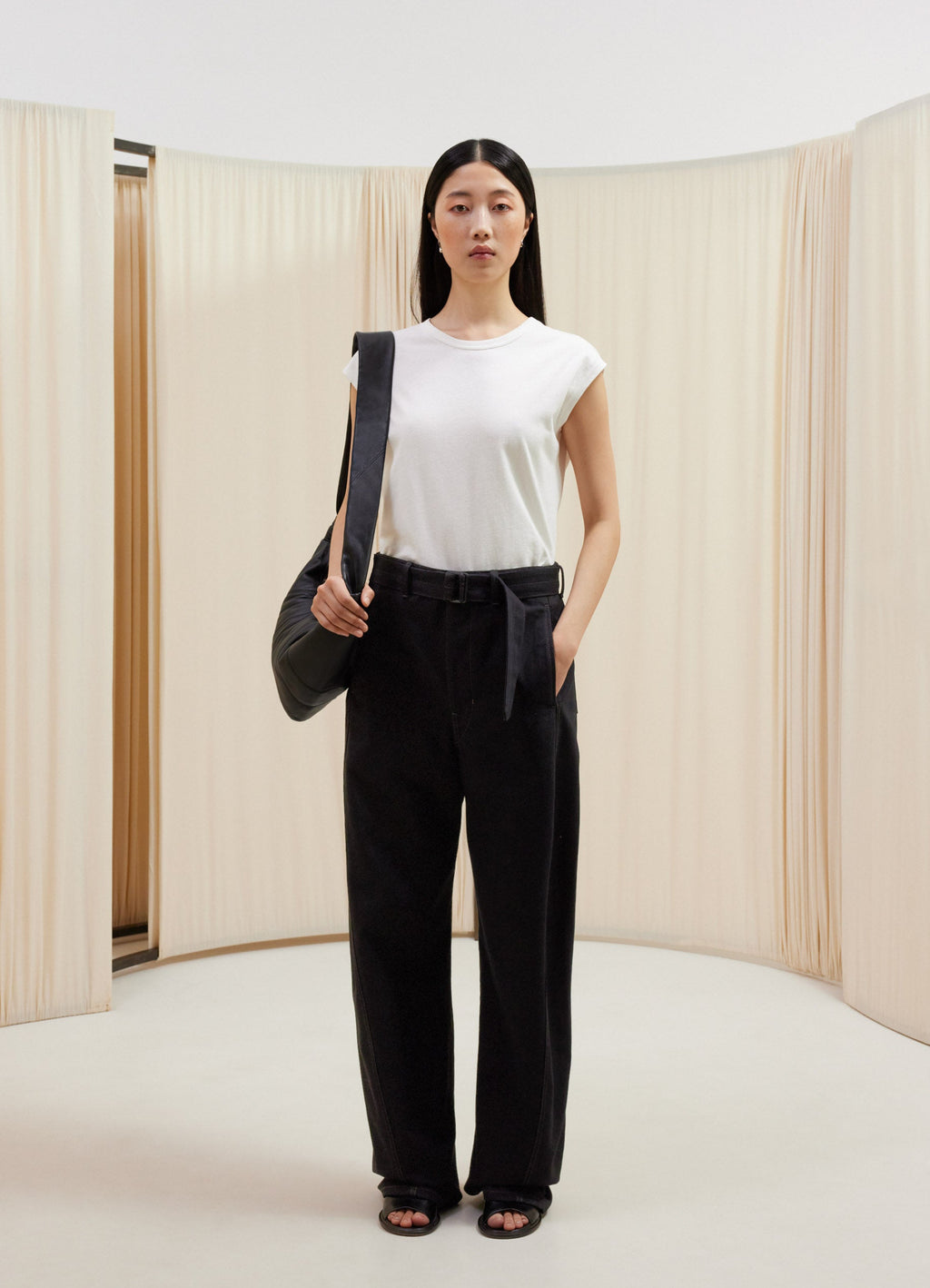 キャップスリーブ Tシャツ