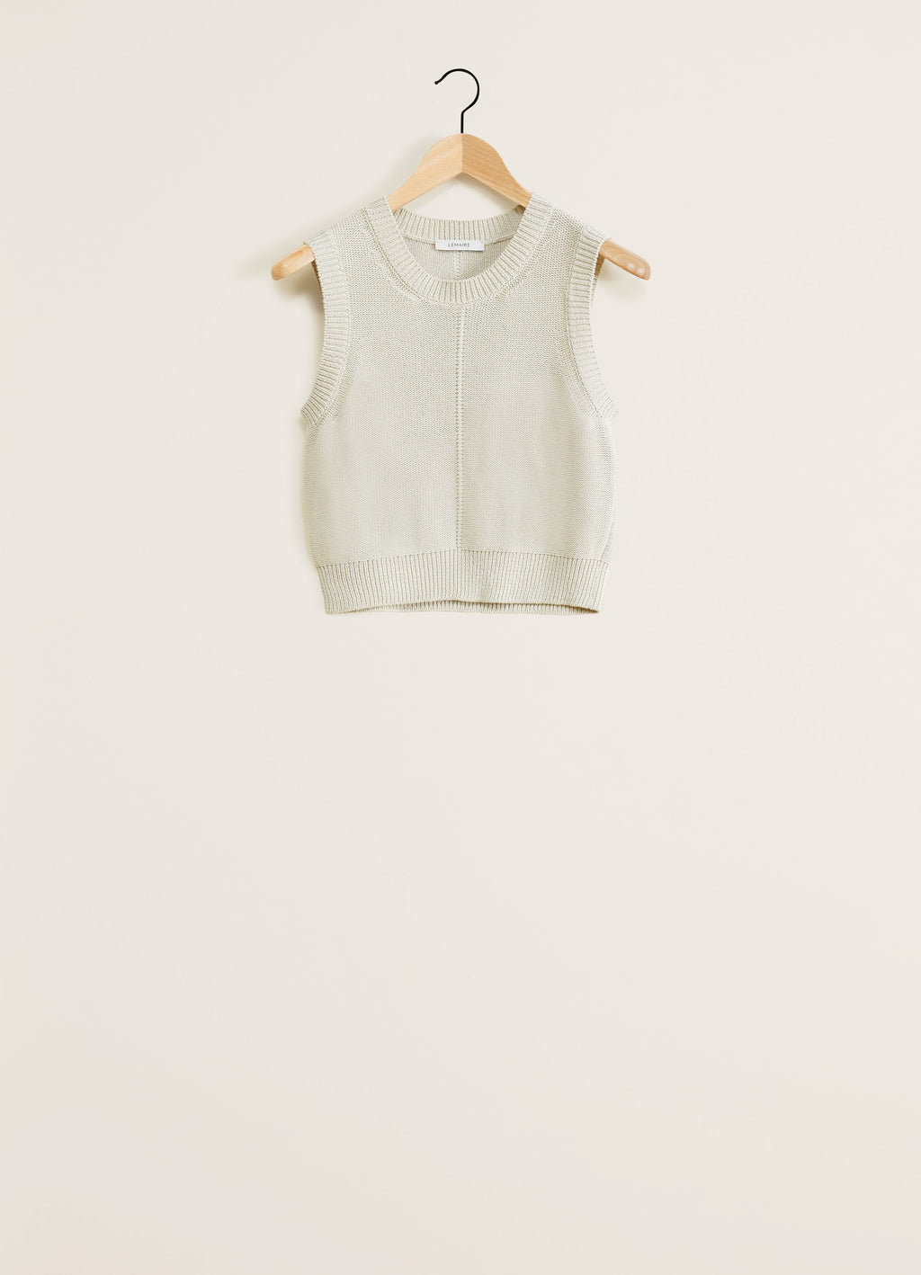 Ärmelloser, kurzer Pullover