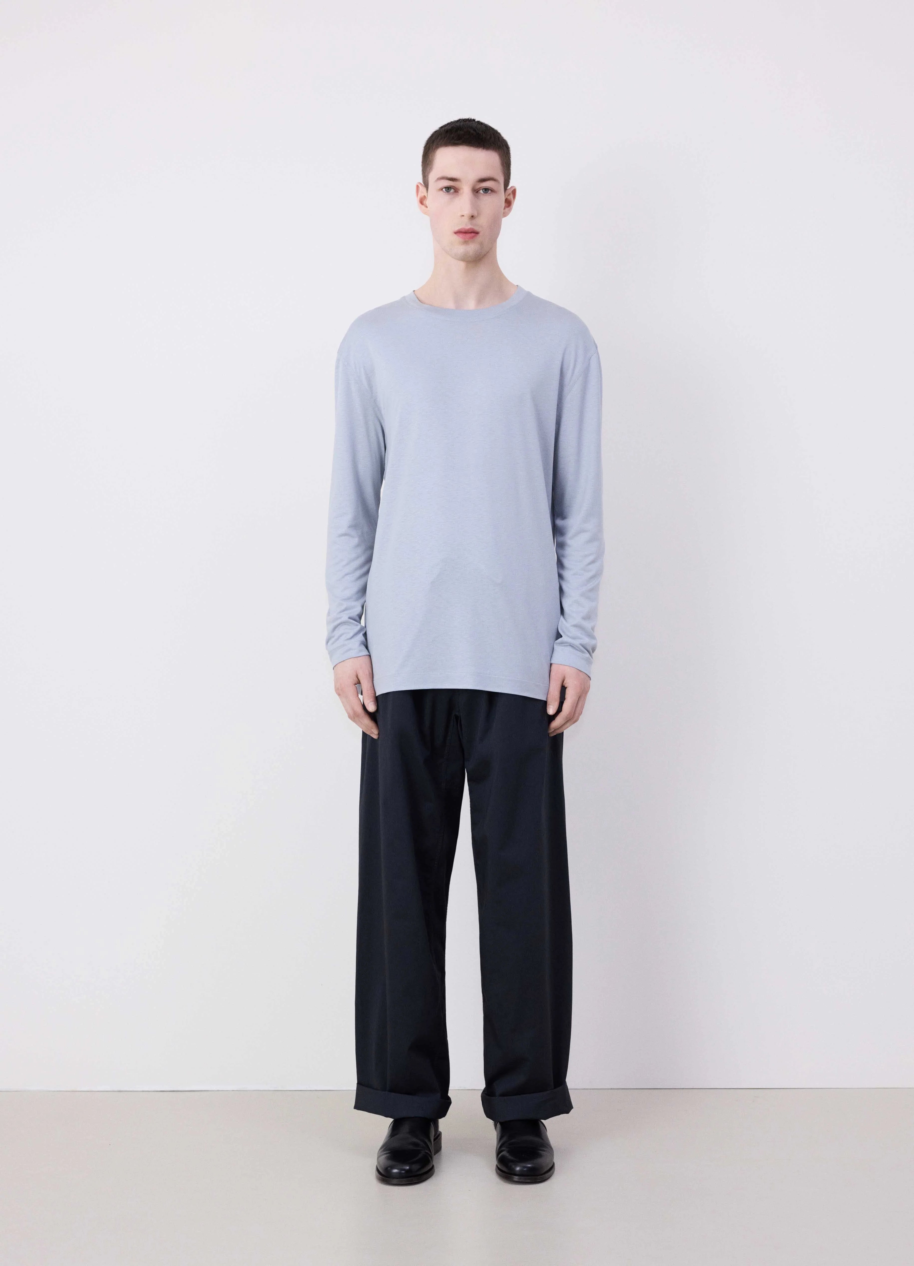 Cloudy Grey Long Sleeve T-shirt | LEMAIRE Cloudy Grey Long Sleeve T-shirt | LEMAIRE