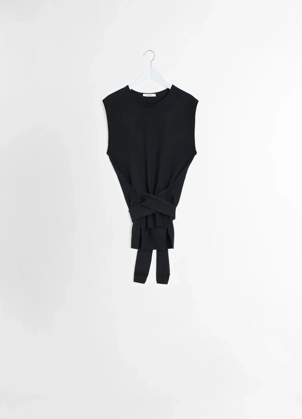 TROMPE-L’ŒIL ÄRMELLOSER PULLOVER