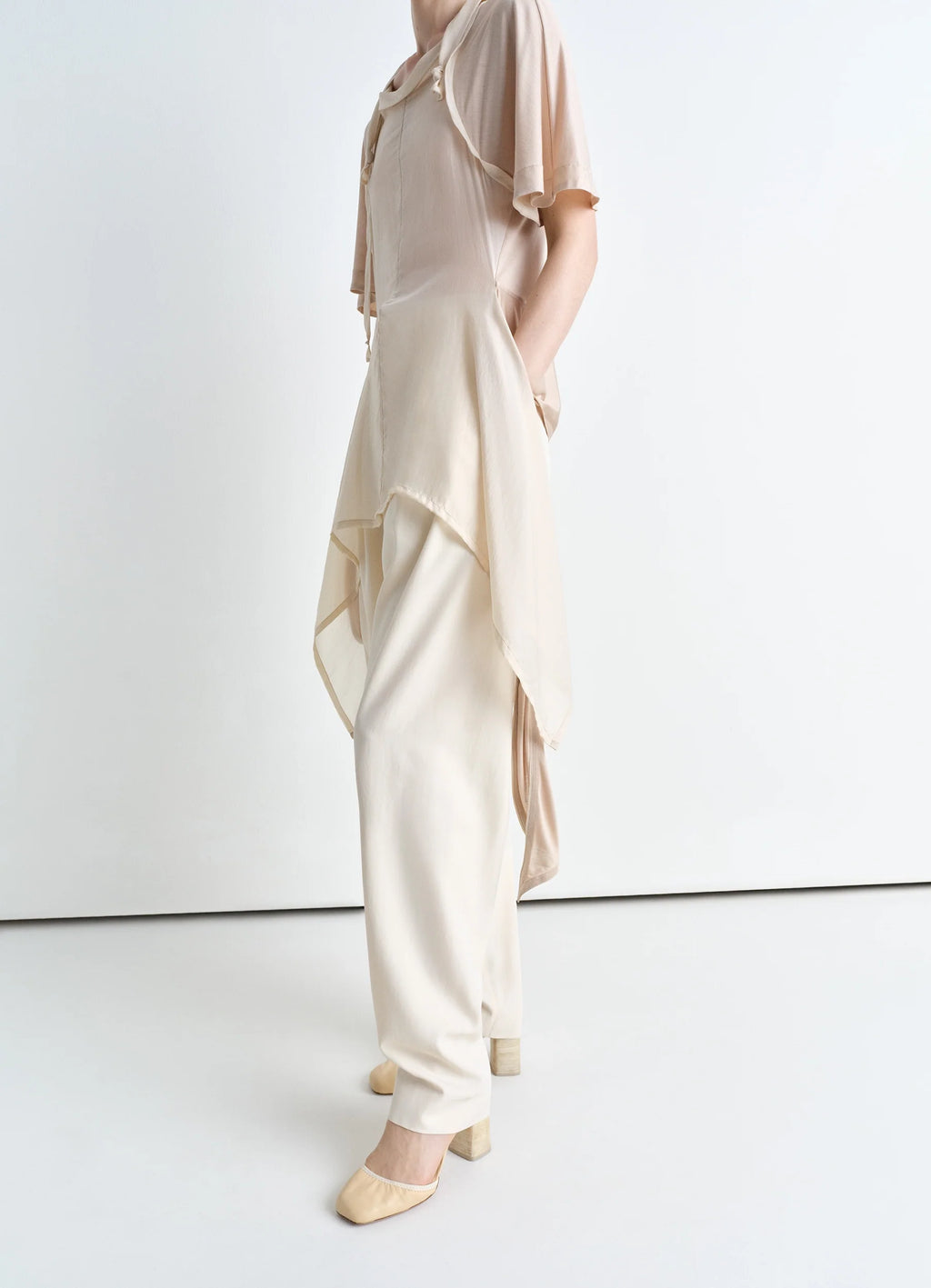 믹스 패브릭 노트 톱