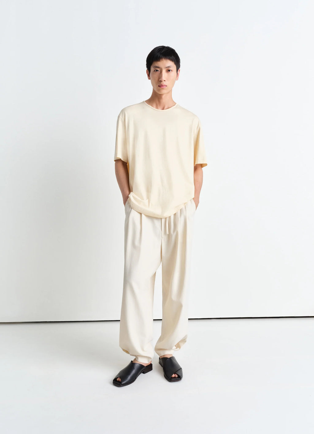 RELAXED T-SHIRT - Ice Apricot - Mercerised Jersey - Men | LEMAIRE