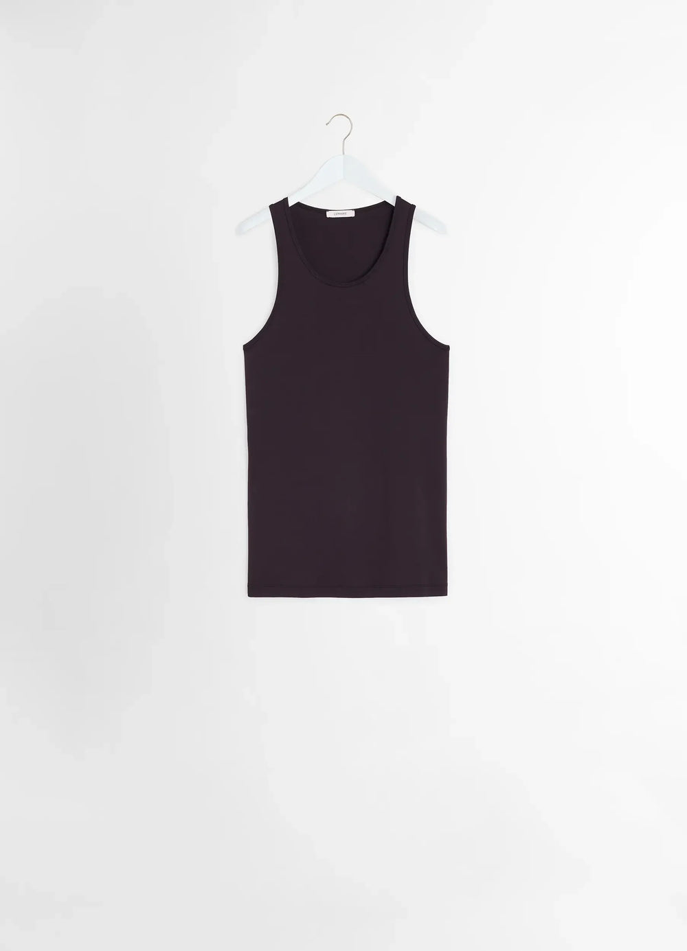 Lemaire Tank Top in Mid-weight Cotton Jersey, product shot, back view sleeveless with scoop neck