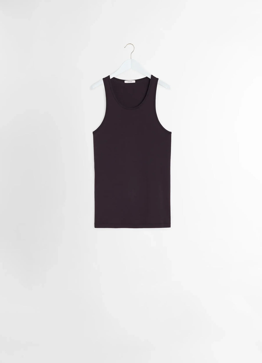Lemaire Tank Top in Mid-weight Cotton Jersey, product shot, back view sleeveless with scoop neck