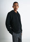 Half Zip Sweater in Ribbed Virgin Wool, model shot, Front view Boxy fit