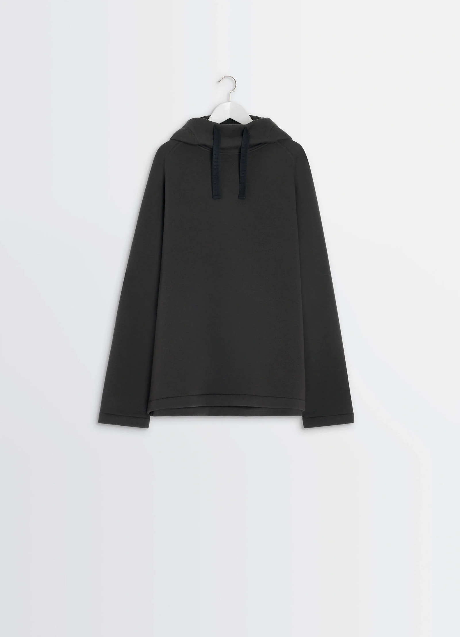 HOODED TOP - Dark Roast - Brushed Heavy Wool Mollet - Men | LEMAIRE HOODED TOP - Dark Roast - Brushed Heavy Wool Mollet - Men | LEMAIRE