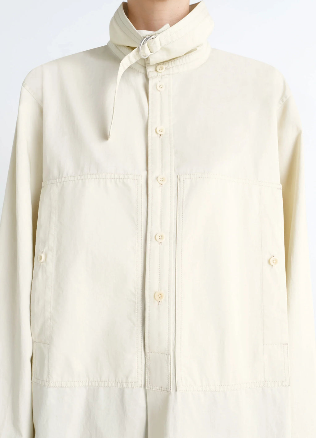 チェストポケット ロングシャツ