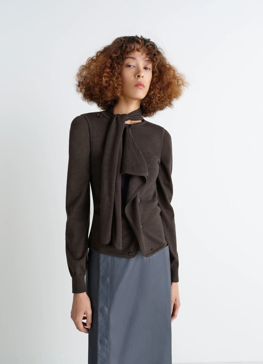 ジップセーター - ブラック - Worsted Wool - ウィメンズ | LEMAIRE ジップセーター - ブラック - Worsted Wool - ウィメンズ | LEMAIRE