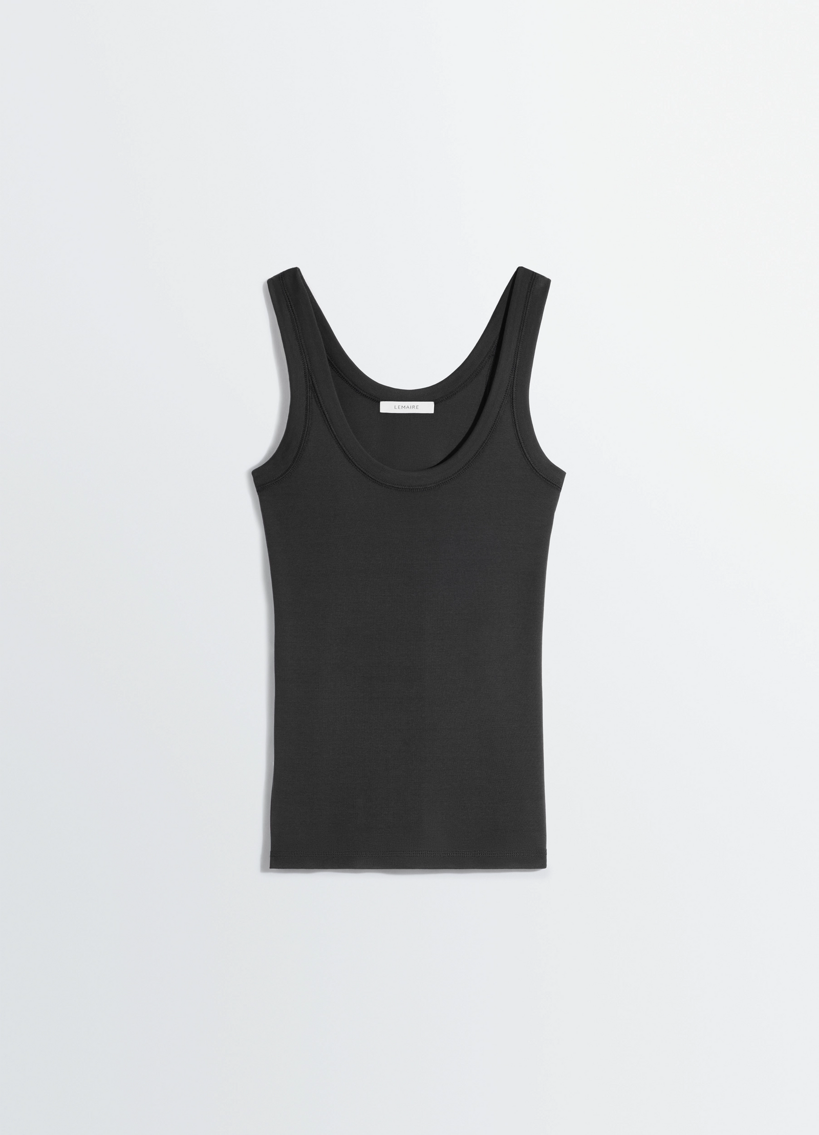 RIB TANK TOP IN JERSEY - Squid Ink - Rib Jersey - Women | LEMAIRE RIB TANK TOP IN JERSEY - Squid Ink - Rib Jersey - Women | LEMAIRE
