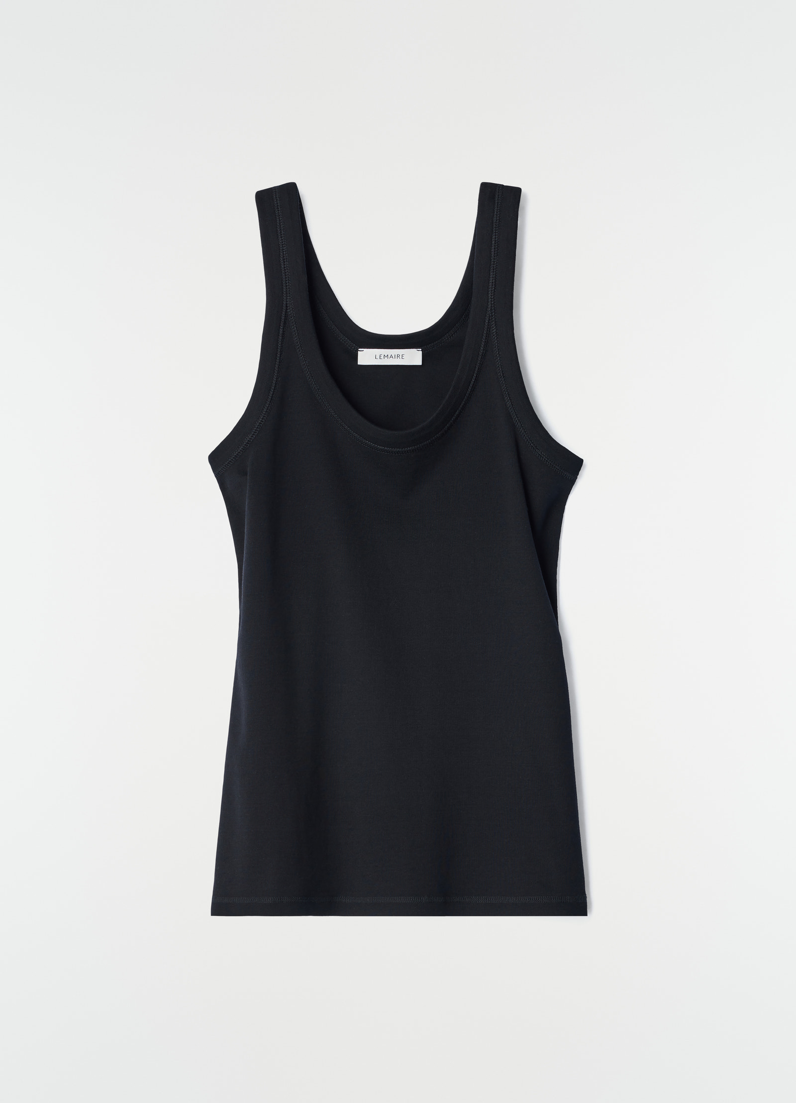 Rib tank top in jersey