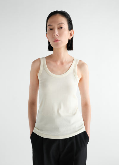 TANKTOP AUS GERIPPTEM JERSEY