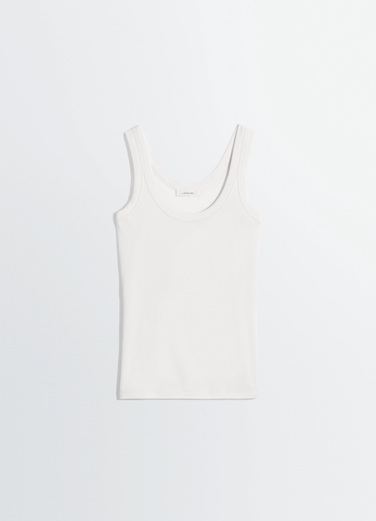 RIB TANK TOP IN JERSEY - Light Cream - Rib Jersey - Women | LEMAIRE