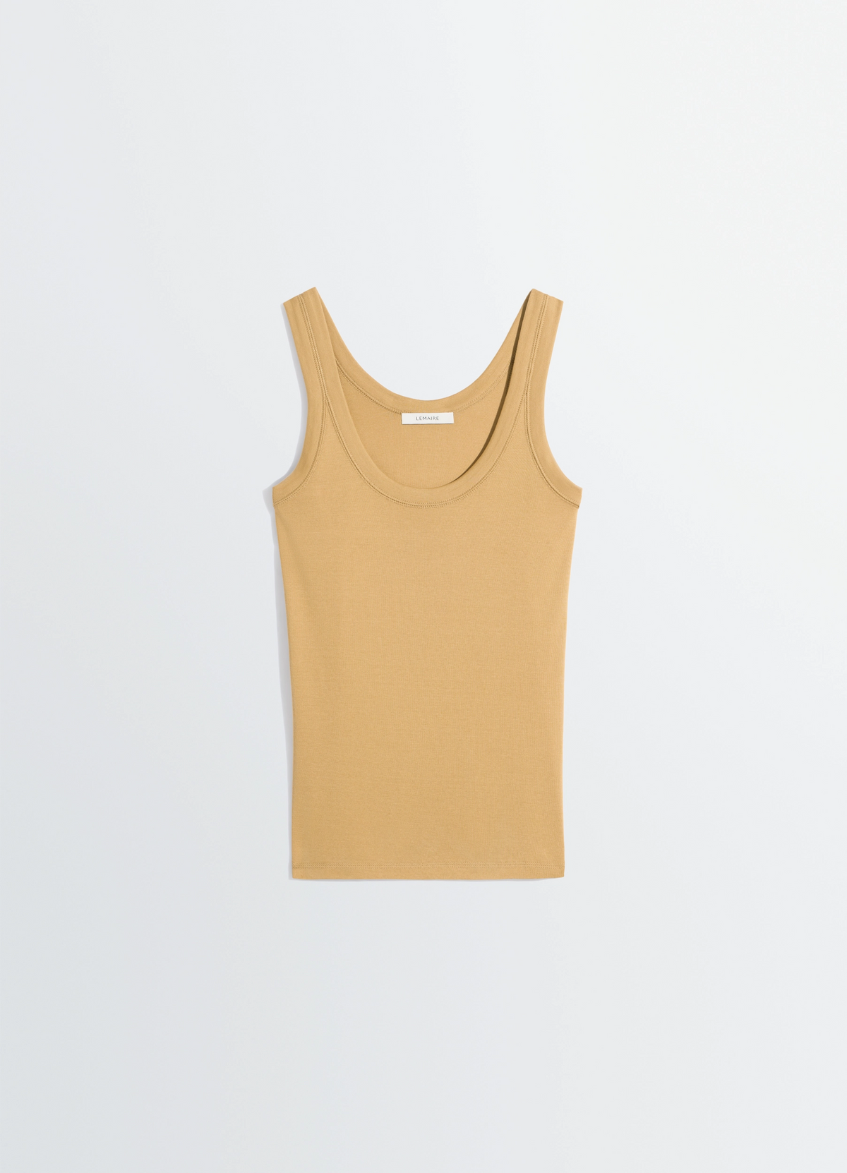 RIB TANK TOP IN JERSEY - Ochre - Rib Jersey - Women | LEMAIRE
