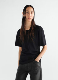 RIB T-SHIRT IN JERSEY