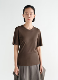 RIB T-SHIRT IN JERSEY