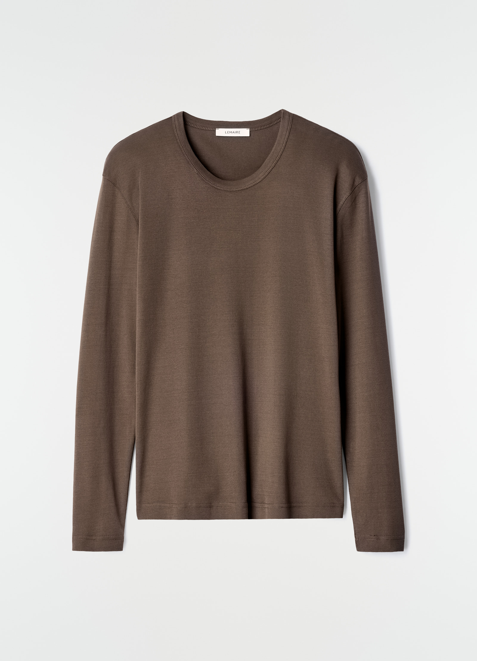 Rib long sleeve top in jersey