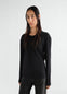RIB LONG SLEEVE TOP IN JERSEY