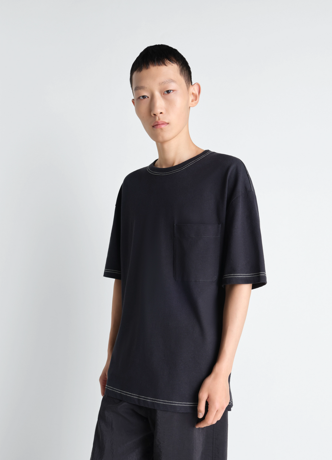 BOXY SHORT SLEEVE T-SHIRT IN JERSEY