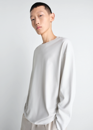 LONG-SLEEVED T-SHIRT IN COTTON SILK