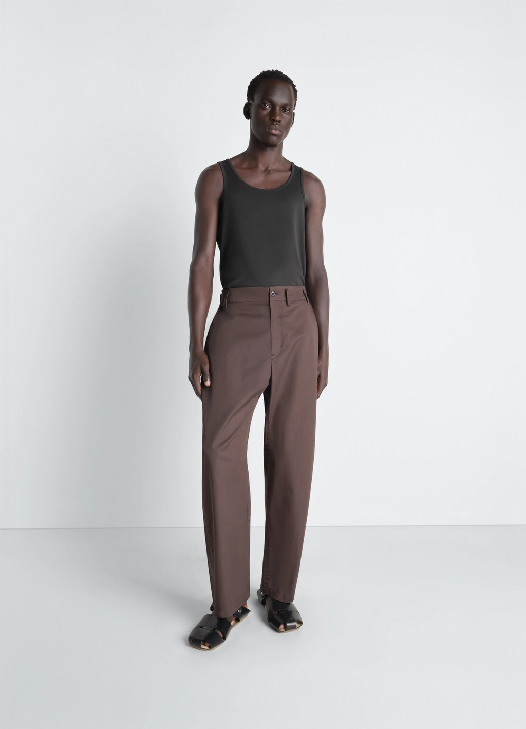 ジャージータンクトップ - Squid Ink - リブジャージー - メンズ | LEMAIRE