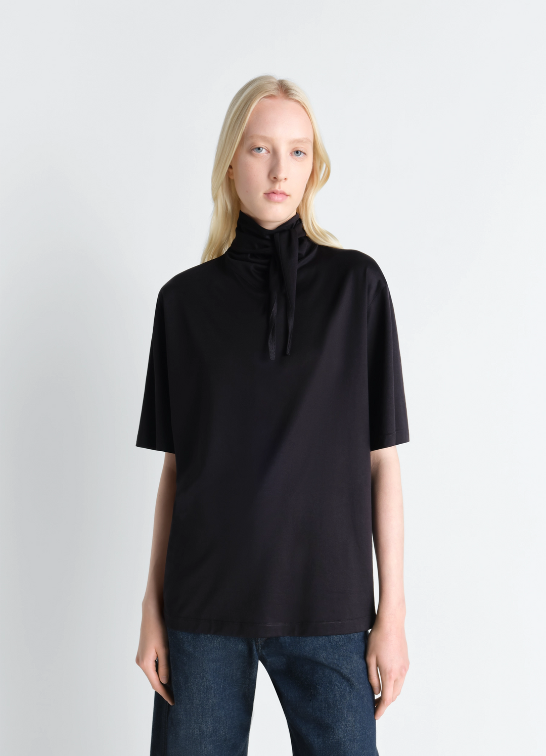 T-SHIRT WITH FOULARD IN JERSEY