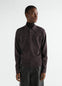 LONG-SLEEVE POLO IN FINE MOULINÉ MERINO WOOL