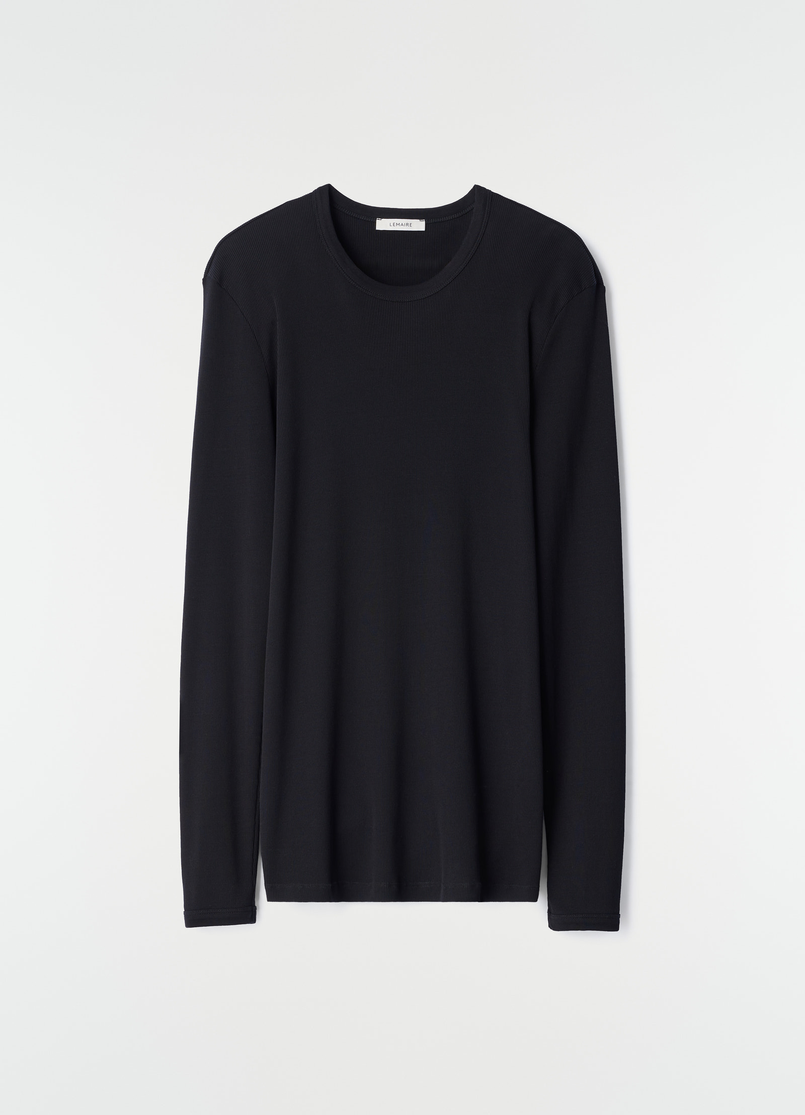 Long-sleeve top in ribbed jersey
