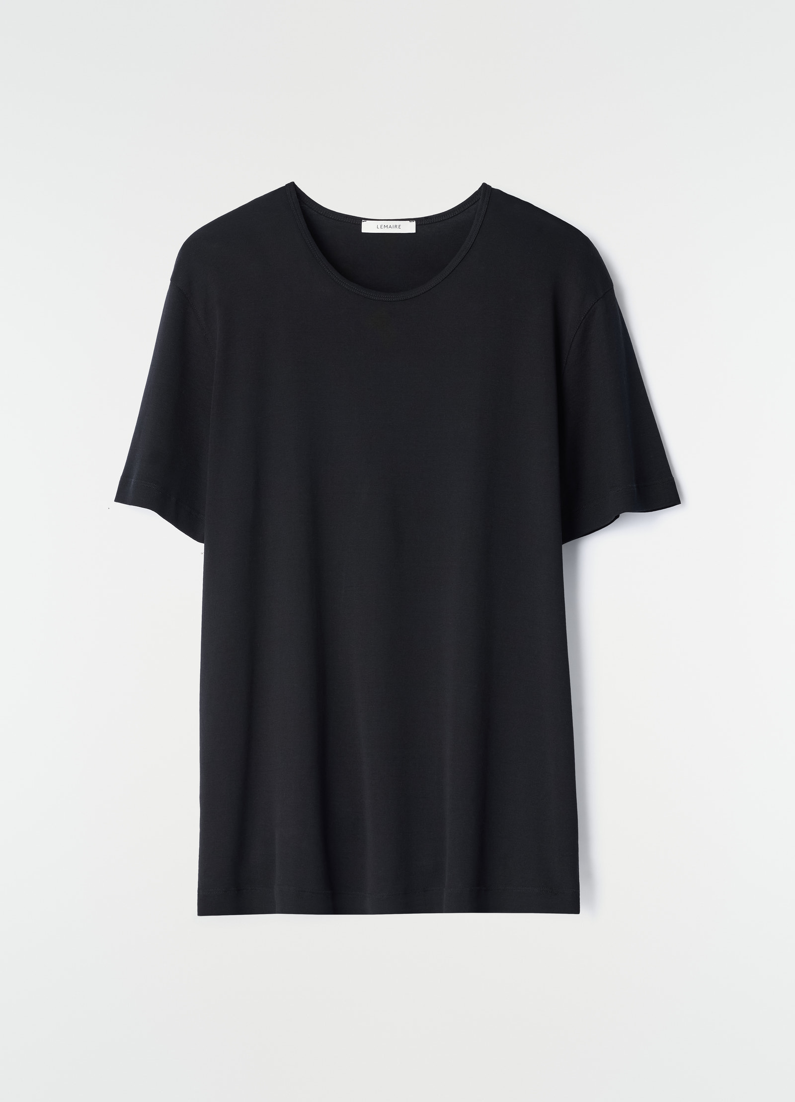 Scoop-neck t-shirt in ribbed jersey