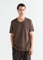 SCOOP-NECK T-SHIRT IN RIBBED JERSEY