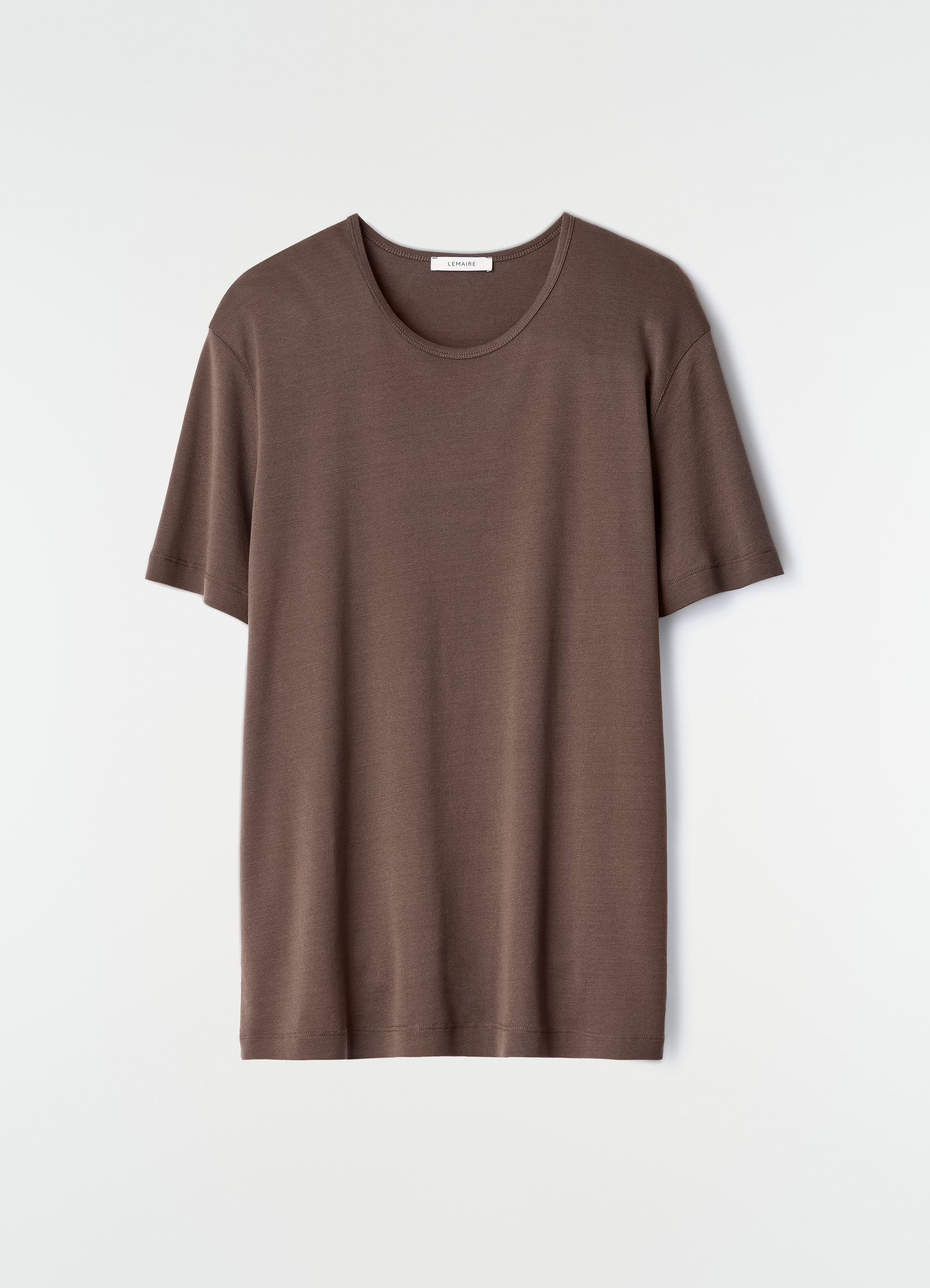Scoop-neck t-shirt in ribbed jersey