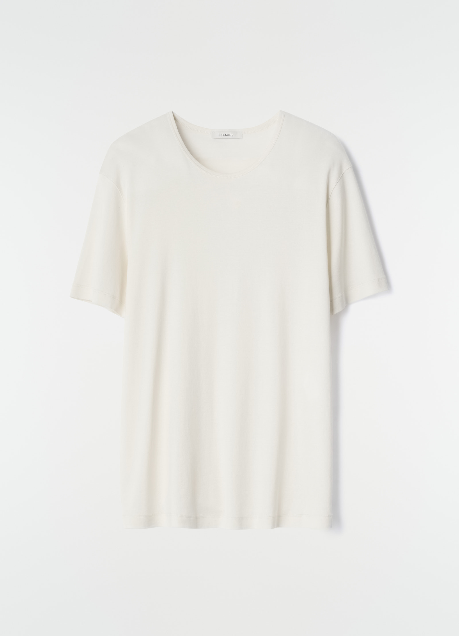 Scoop-neck t-shirt in ribbed jersey