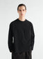 LONG-SLEEVE BOXY T-SHIRT IN COMPACT COTTON JERSEY