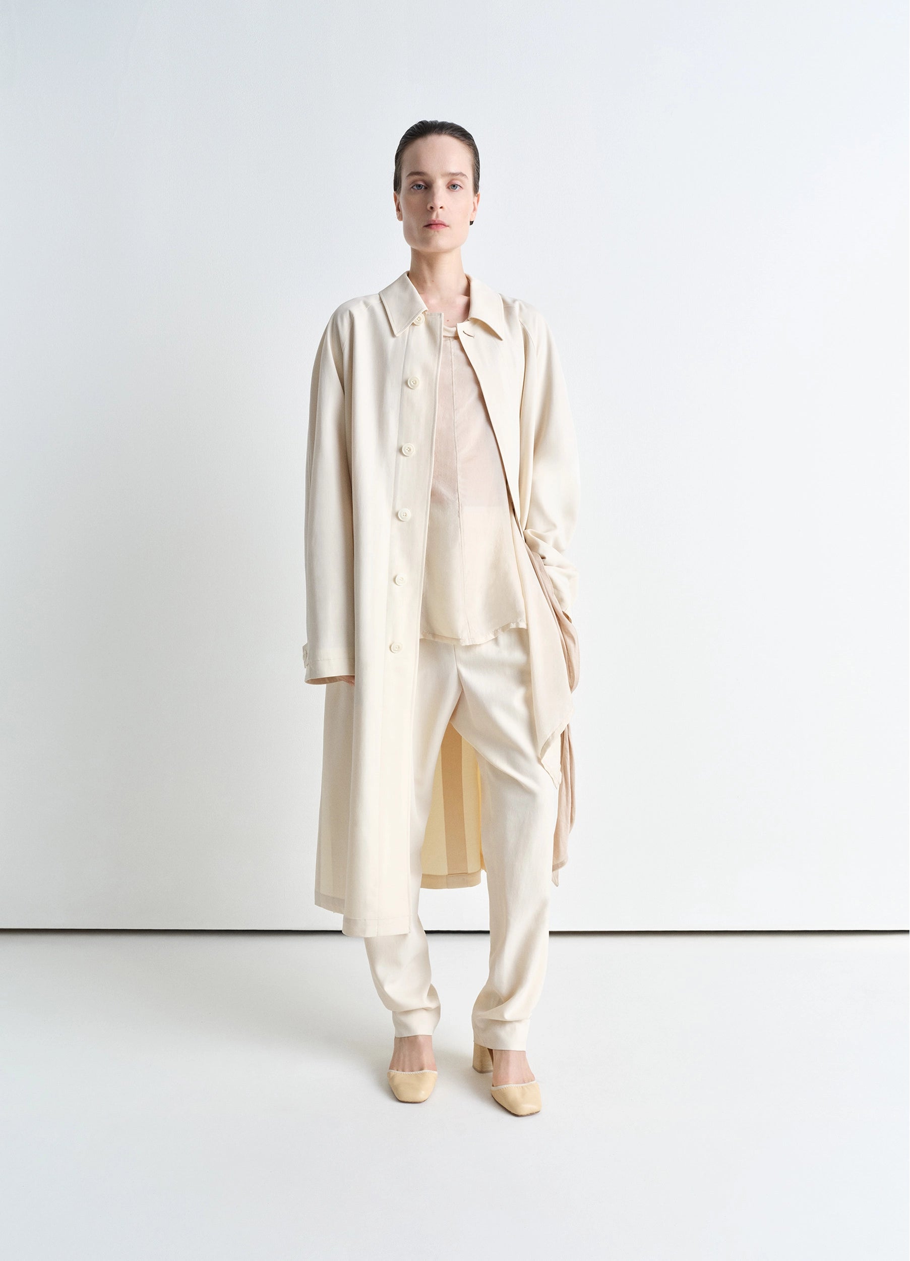トレンチコート LEMAIRE SS25 Wool trench coat (CO1108LF1362 トレンチコート LEMAIRE SS25 Wool trench coat (CO1108LF1362