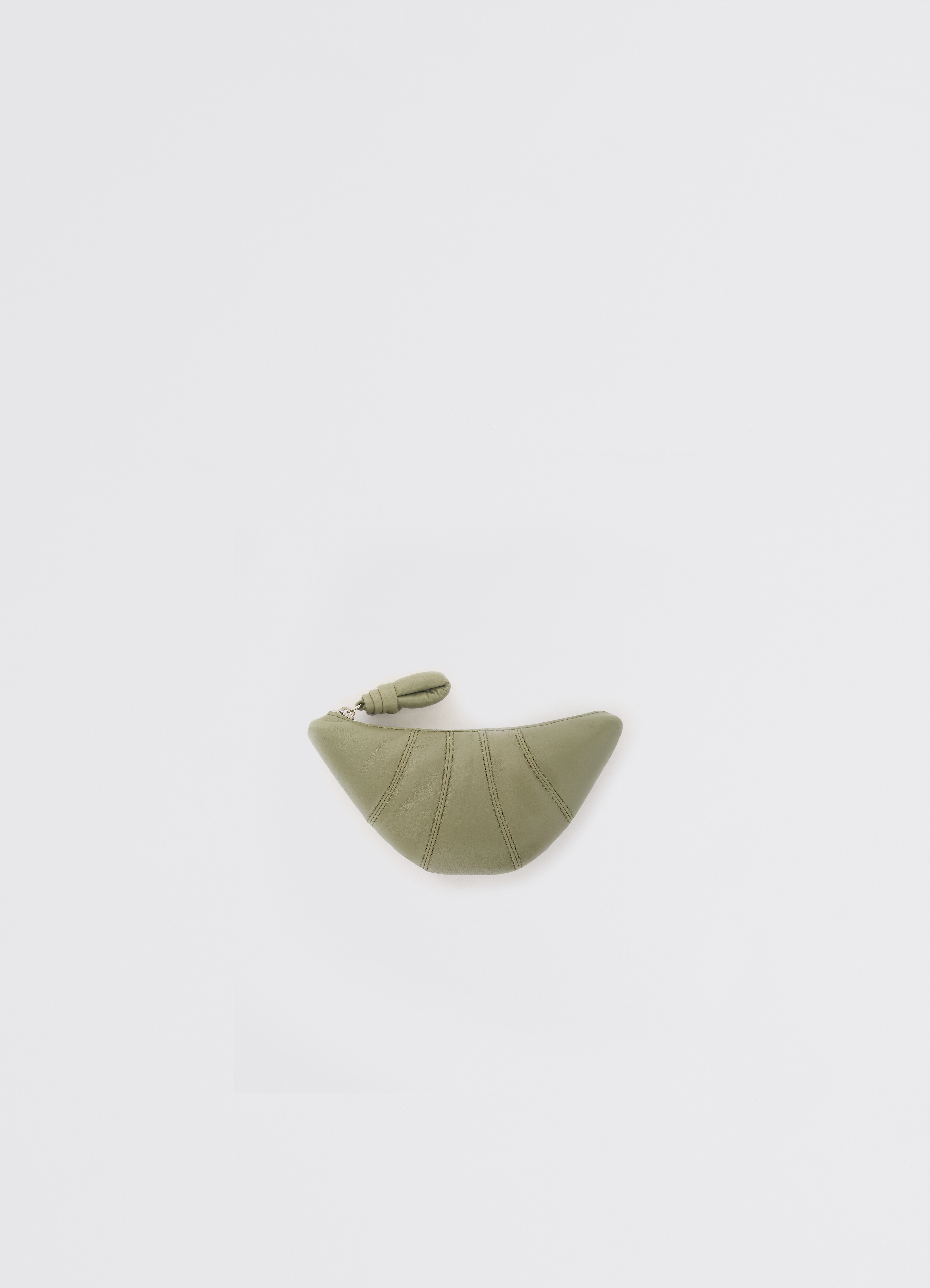 CROISSANT COIN PURSE - Hedge Green - Soft Nappa Leather CROISSANT COIN PURSE - Hedge Green - Soft Nappa Leather