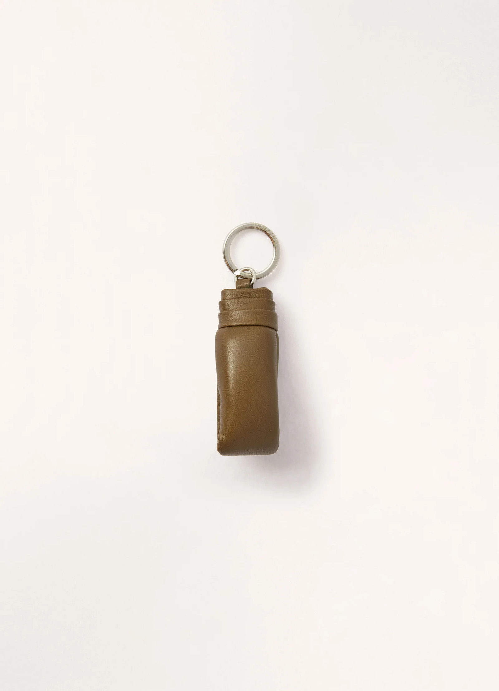 LEMAIRE レザーキーホルダー 詰め物入りキーホルダー - Dark Olive - ソフトナッパレザー - ユニ