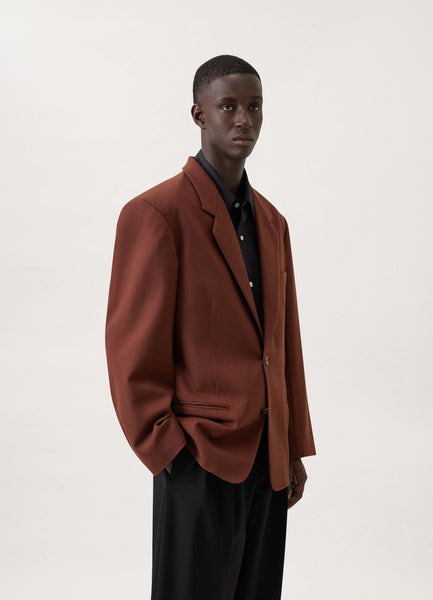 Chocolate Fondant Boxy Sb Jacket | LEMAIRE