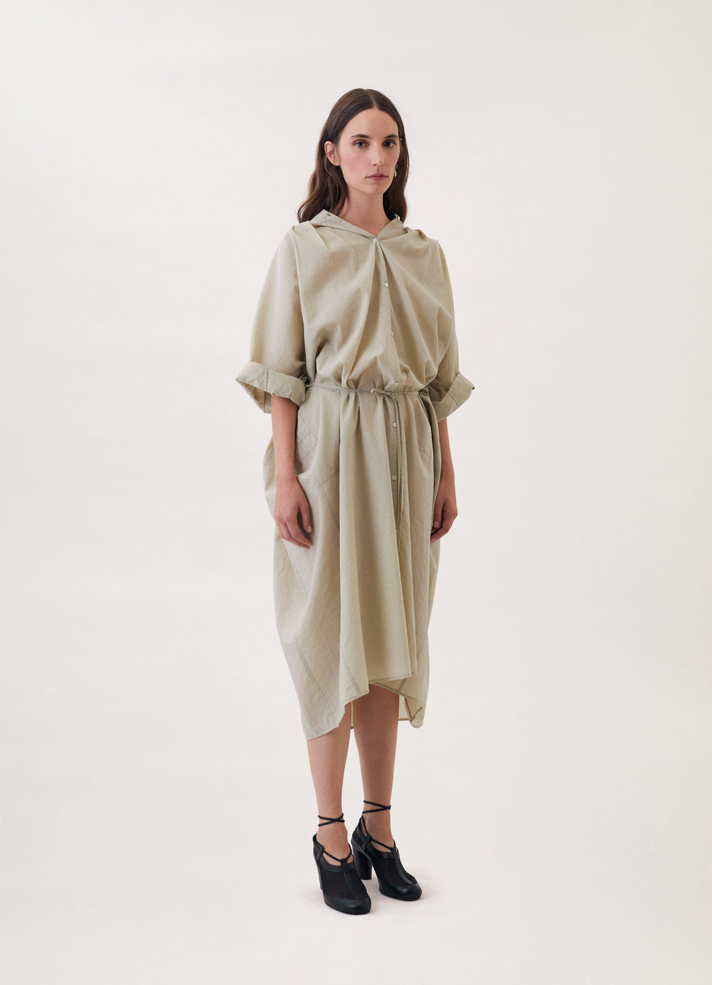 플리츠 셔츠 드레스